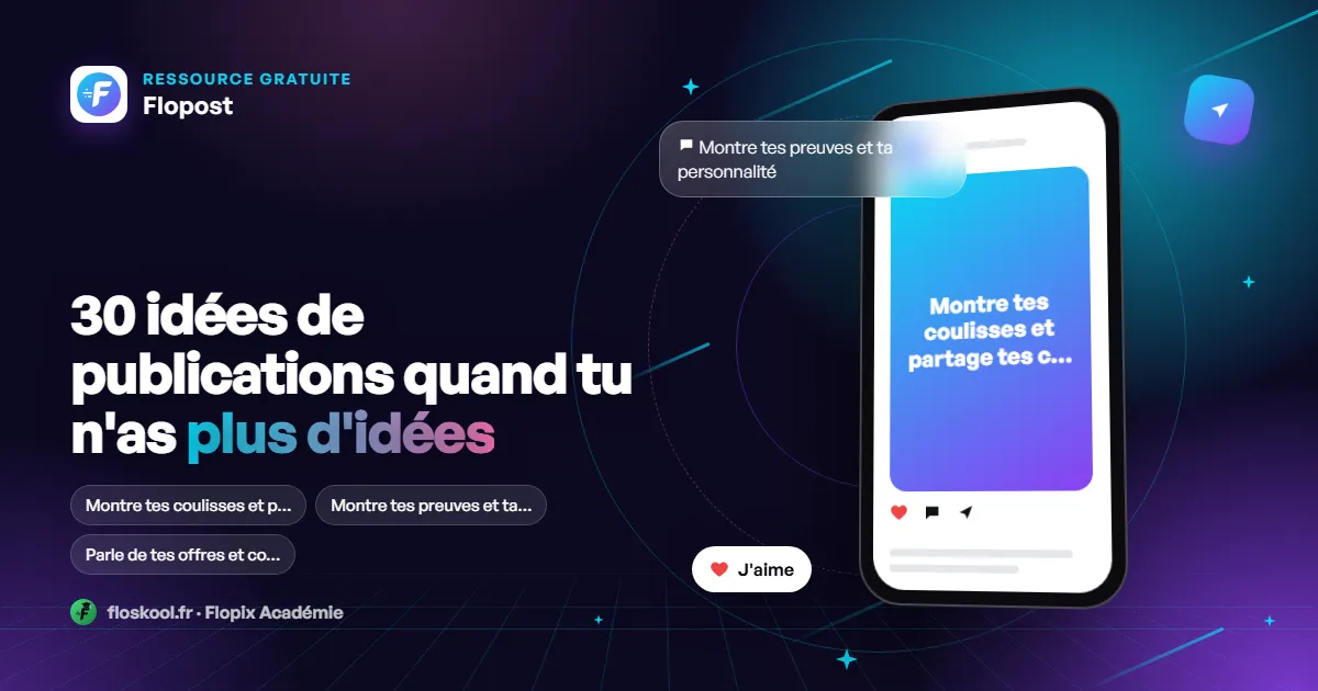 30 idées de publications quand tu n'as plus d'idées