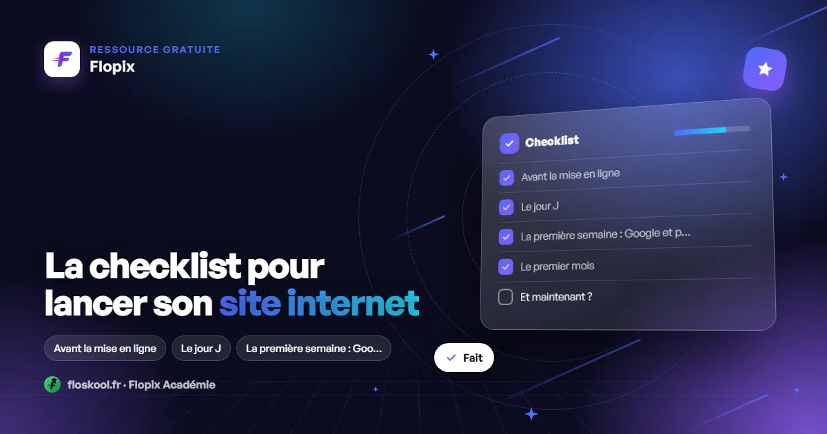 La checklist pour lancer son site internet