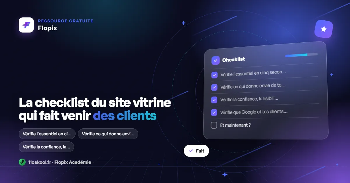 La checklist du site vitrine qui fait venir des clients