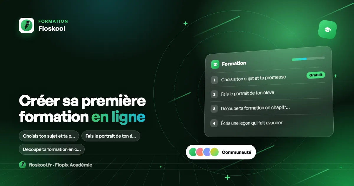 Créer sa première formation en ligne