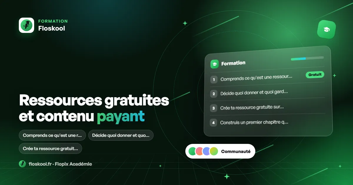 Ressources gratuites et contenu payant