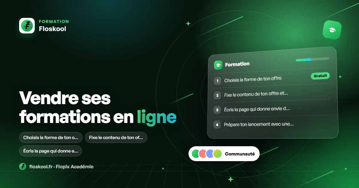 Vendre ses formations en ligne